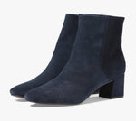 Load image into Gallery viewer, The Almond Toe Waterproof Dress Bootie in Navy

