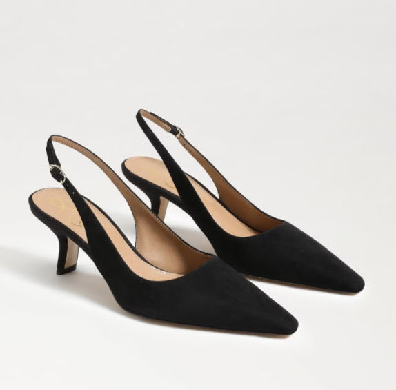 The Sling Back Pointed Pump in Black Shoes 'N' More