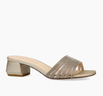 Load image into Gallery viewer, The Chain Slide Sandal in Platinum
