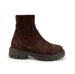 Load image into Gallery viewer, The Bootie with Chenille Knit Elastic Upper in Brown
