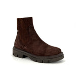 Load image into Gallery viewer, The Bootie with Chenille Knit Elastic Upper in Brown
