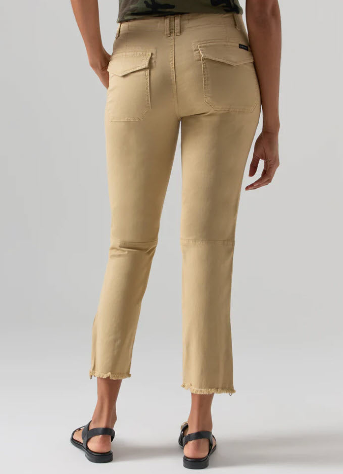The Ankle Zip Pant in True Khaki