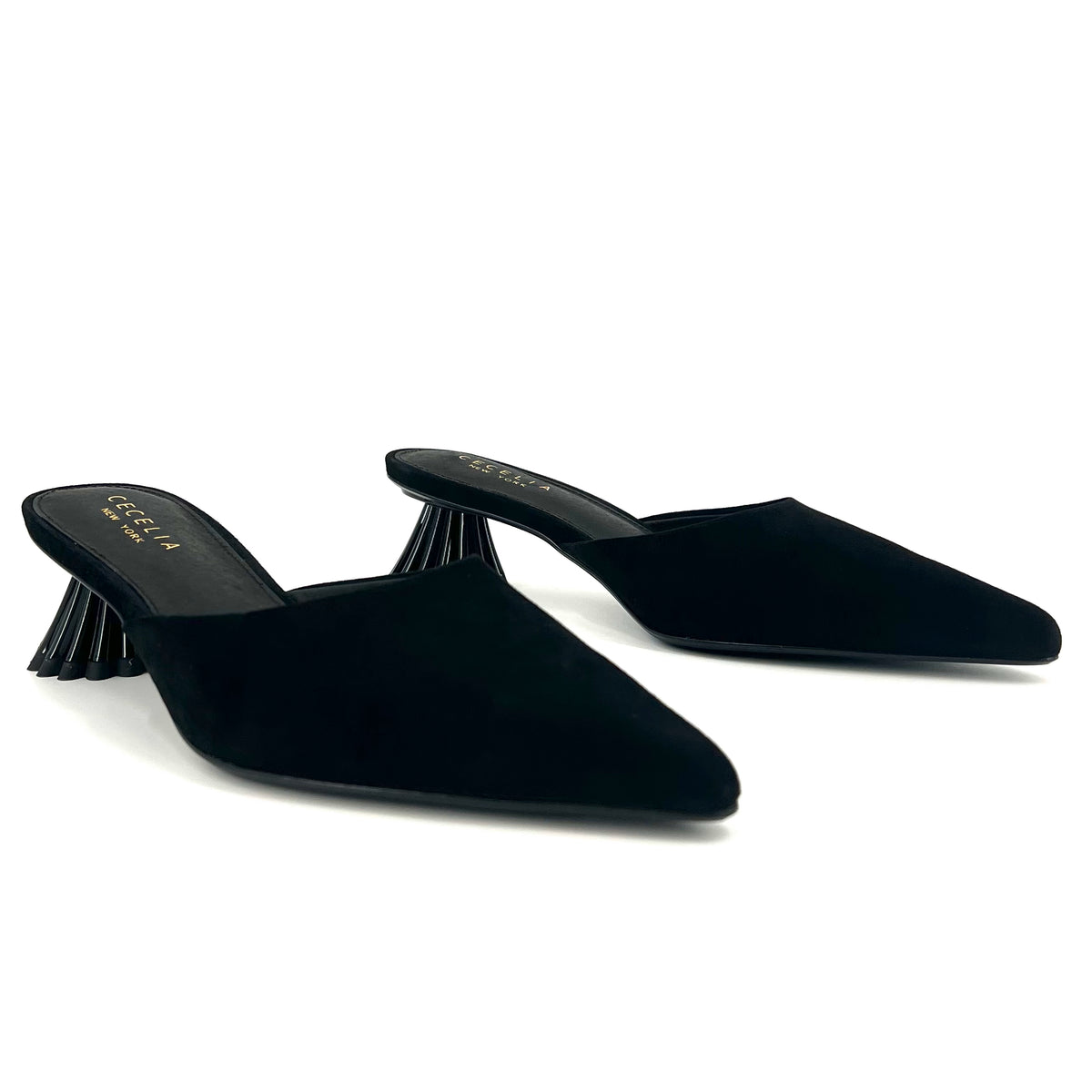 The Mule with Sculpted Heel in Black – Shoes 'N' More