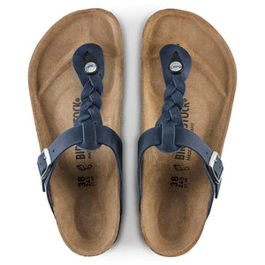Gizeh Braid-The Birkenstock Braided Thong in Navy