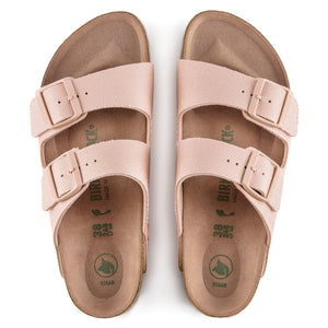 Arizona Vegan- The Birkenstock Signature Double Band Sandal in Soft Pink