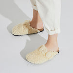 Load image into Gallery viewer, Boston Big Buckle Shearling - The Birkenstock Teddy Bear Clog in Eggshell
