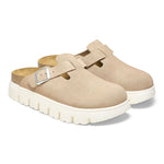 Load image into Gallery viewer, Boston Chunky - The Birkenstock Clog with Rubber Sole in Warm Sand
