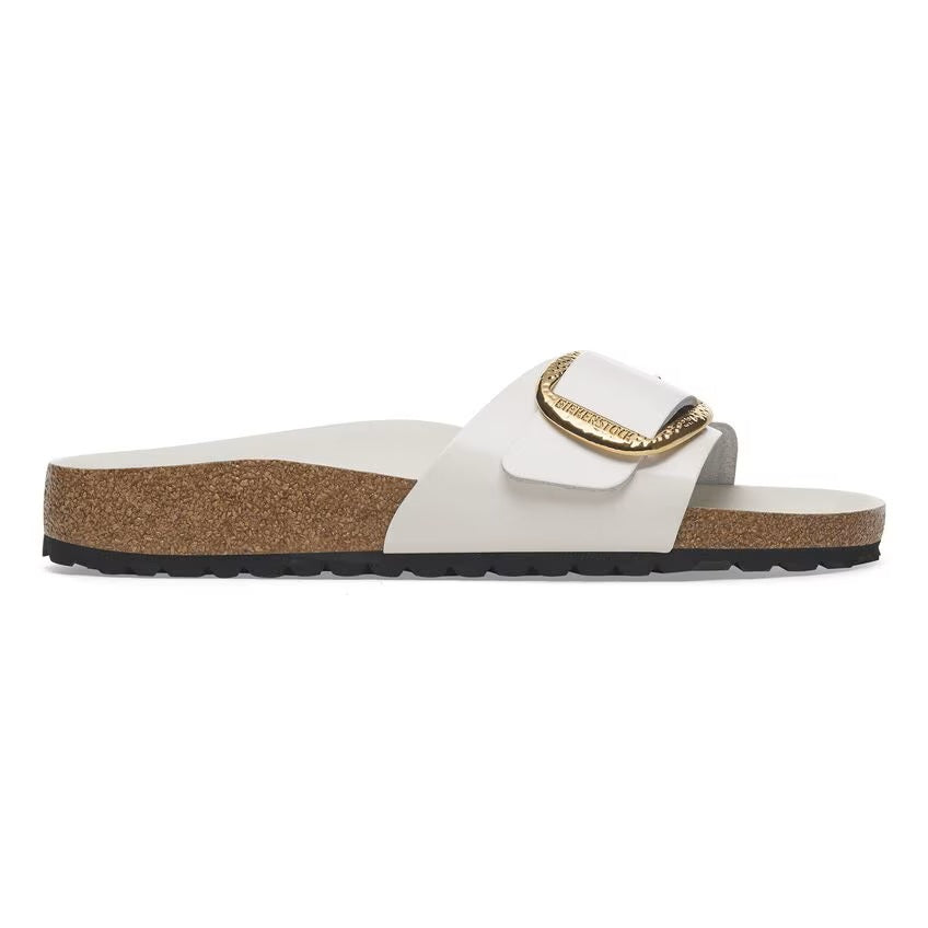 Madrid Hammered Buckle - The Premier Birkenstock Sandal in Antique White