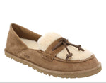 Load image into Gallery viewer, The Shearling Trim Loafer in Chestnut

