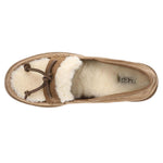 Load image into Gallery viewer, The Shearling Trim Loafer in Chestnut

