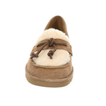 Load image into Gallery viewer, The Shearling Trim Loafer in Chestnut
