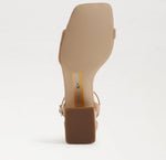 Load image into Gallery viewer, The Low Block Heel Dress Sandal in Golden Caramel
