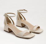 Load image into Gallery viewer, The Low Block Heel Dress Sandal in Ivory
