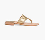 Load image into Gallery viewer, The Jacks Flat Sandal in Platinum
