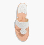 Load image into Gallery viewer, The Jacks Flat Sandal in White
