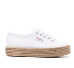 Load image into Gallery viewer, Superga - The Classic Platform Jute Rope Sneaker in White
