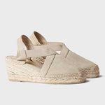 Load image into Gallery viewer, The Classic Closed Toe Espadrille in Stone
