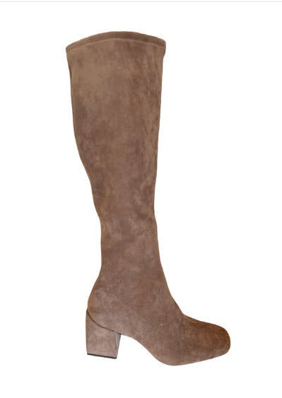 The Tall Stretch Boot in Taupe