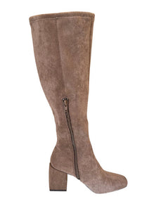 The Tall Stretch Boot in Taupe