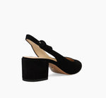 Load image into Gallery viewer, The Almond Toe Sling Back Pump in Black
