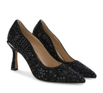 Load image into Gallery viewer, The Stone Embellished Pump in Black
