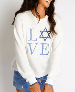 The Love Hannukah Top in Ivory