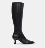 Load image into Gallery viewer, The Tall Boot on Mid Sabrina Heel in Black
