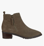 Load image into Gallery viewer, The Waterproof Side Zip Ankle Bootie in Dark Taupe
