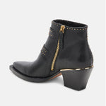 Load image into Gallery viewer, The Western Studded Buckle Bootie in Black
