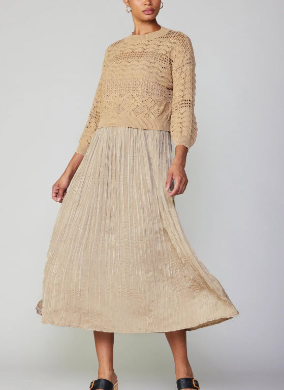 The Sweater Dress Combo in Taupe