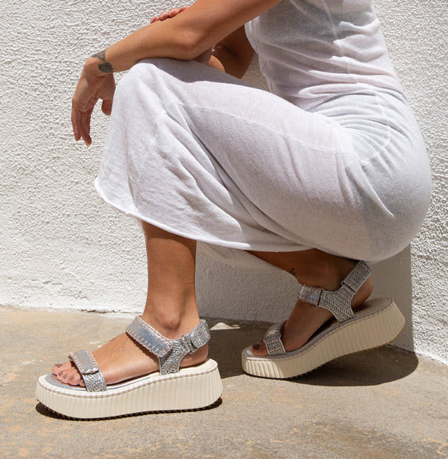 The Whipstitch Sport Sandal in Silver