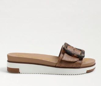The Sport Slide with Tortoise Buckle in Cuoio