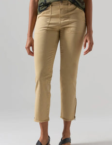The Ankle Zip Pant in True Khaki