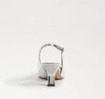 Load image into Gallery viewer, The Sling Back Pointed Pump in Silver

