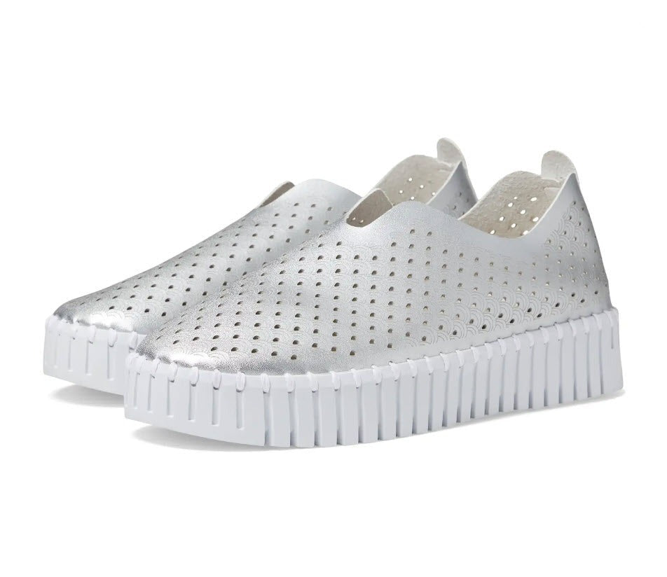 Tulipu 0010 - The On-The-Go-Platform-Slip-On in Silver