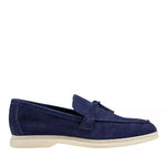 Load image into Gallery viewer, The Unlined Gum Sole Loafer in Navy
