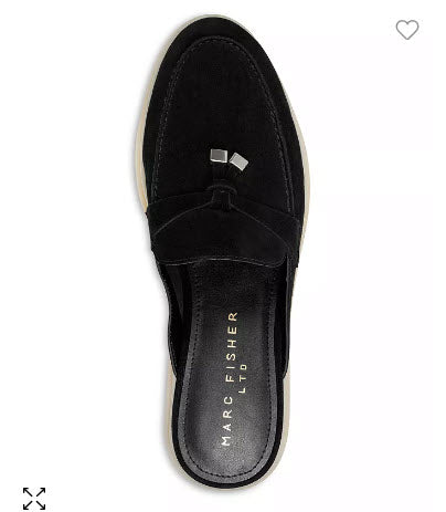 The Unlined Gum Sole Loafer Mule in Black