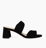 Load image into Gallery viewer, The Dual Twist Slide Sandal in Black
