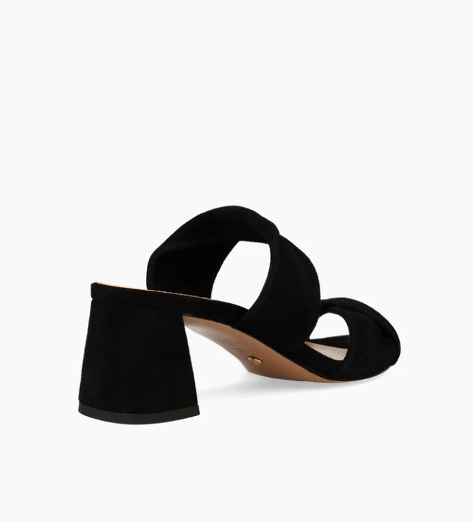 The Dual Twist Slide Sandal in Black