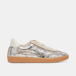 Load image into Gallery viewer, The Gum Sole Court Lace Sneaker in Silver

