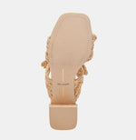 Load image into Gallery viewer, The Woven Raffia Dual Bow Sandal in Natural
