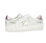 Load image into Gallery viewer, The Crochet Star Lace Sneaker in White
