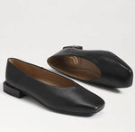 Load image into Gallery viewer, The Square Toe Ballet Flat in Black
