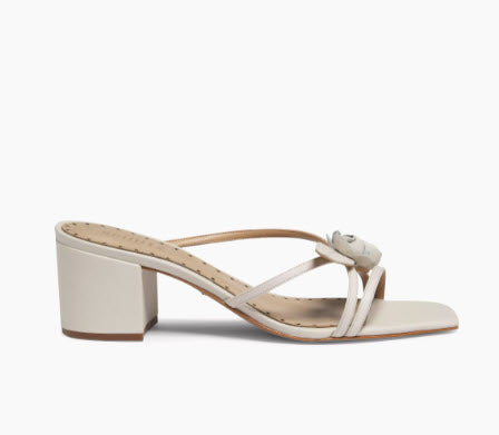 The Rose Bud Sandal in Pearl