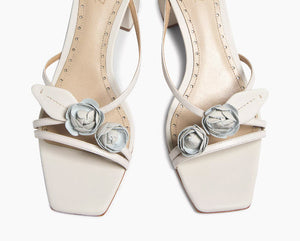 The Rose Bud Sandal in Pearl