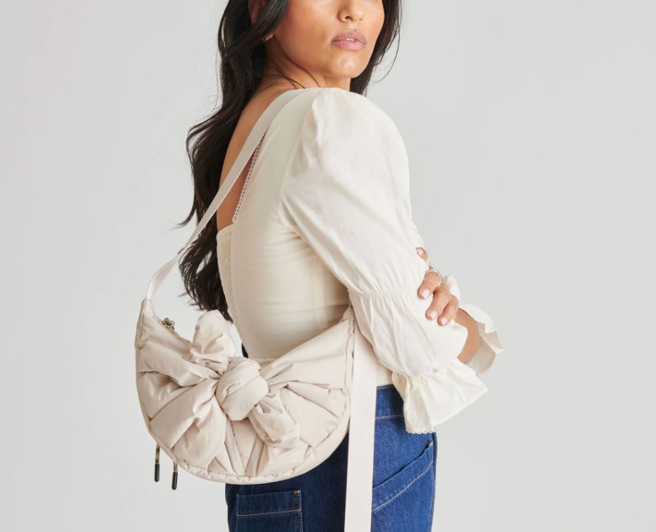 The Knotted Crossbody in Taupe