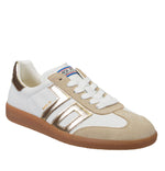 Load image into Gallery viewer, The Retro Soccer Lace Sneaker in Beige
