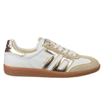 Load image into Gallery viewer, The Retro Soccer Lace Sneaker in Beige
