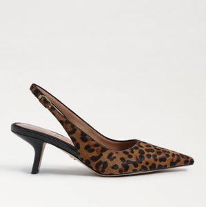 The Sling Back Pointed Pump in Leopard