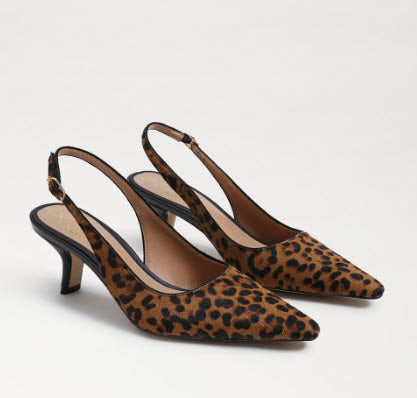 The Sling Back Pointed Pump in Leopard